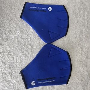 Aqua Sphere Blue Swim Gloves